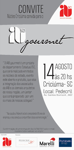 Convite IAB Gourmet - Nucleo Criciuma