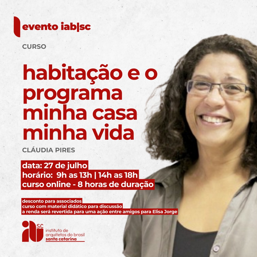 Curso de Habitação e MCMV, 27de julho/24